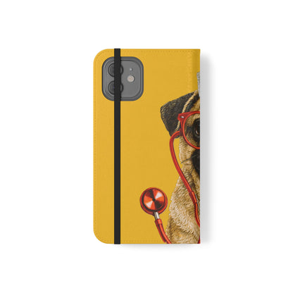 Pug Nurse Flip Phone Case – Cute Medical Phone Cover