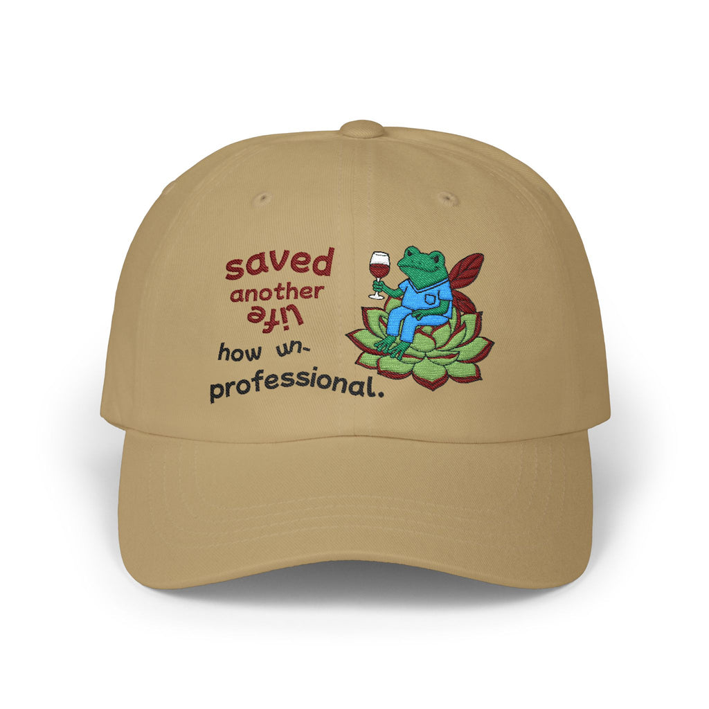 Nurse Frog Cap — "Not Professional" Funny Nurse Hat