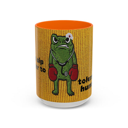 Boxing  Nurse Frog Coffee Mug (11, 15oz)