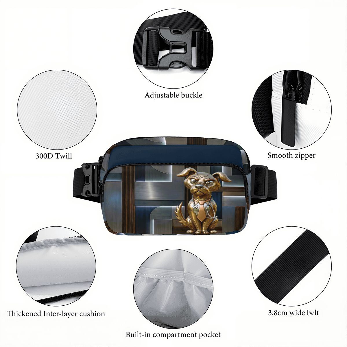 Industrial Steel Edition Fanny Pack