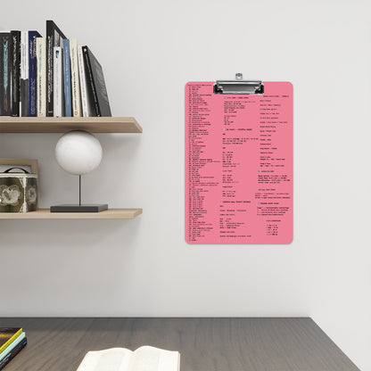 Frontline Care Clipboard: Pink Precision Acrylic Clipboard