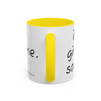 Nurse Sloth Coffee Mug — "it's giving Salty... Like Saline" Accent Mug