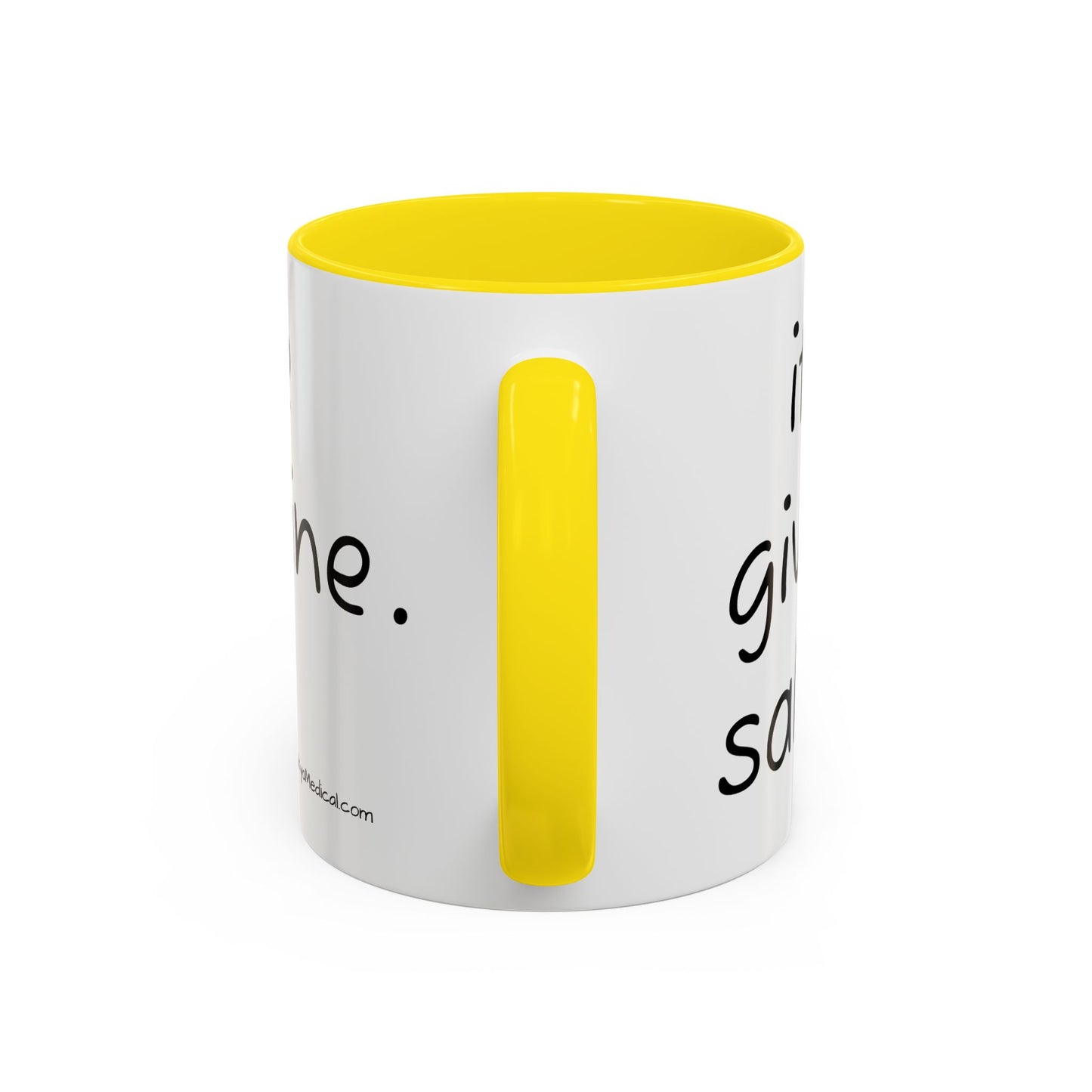 Nurse Sloth Coffee Mug — "it's giving Salty... Like Saline" Accent Mug
