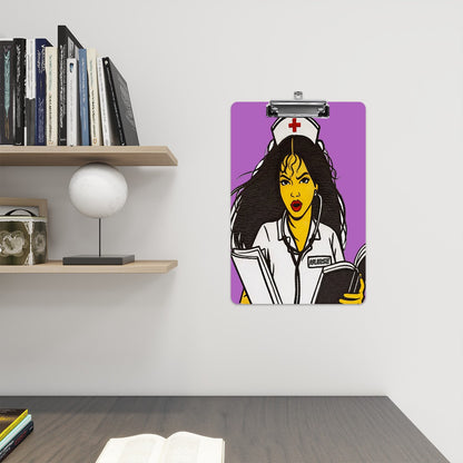 Acrylic Pop Art Nurse Clipboard