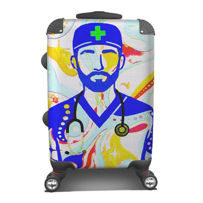 Chromatic Clinician — Abstract Medical Art Suitcase