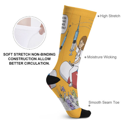 Shift Warriors Socks — Unbothered, Unprofessional, Unstoppable