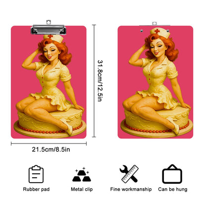 Acrylic Nurse Cake Clipboard