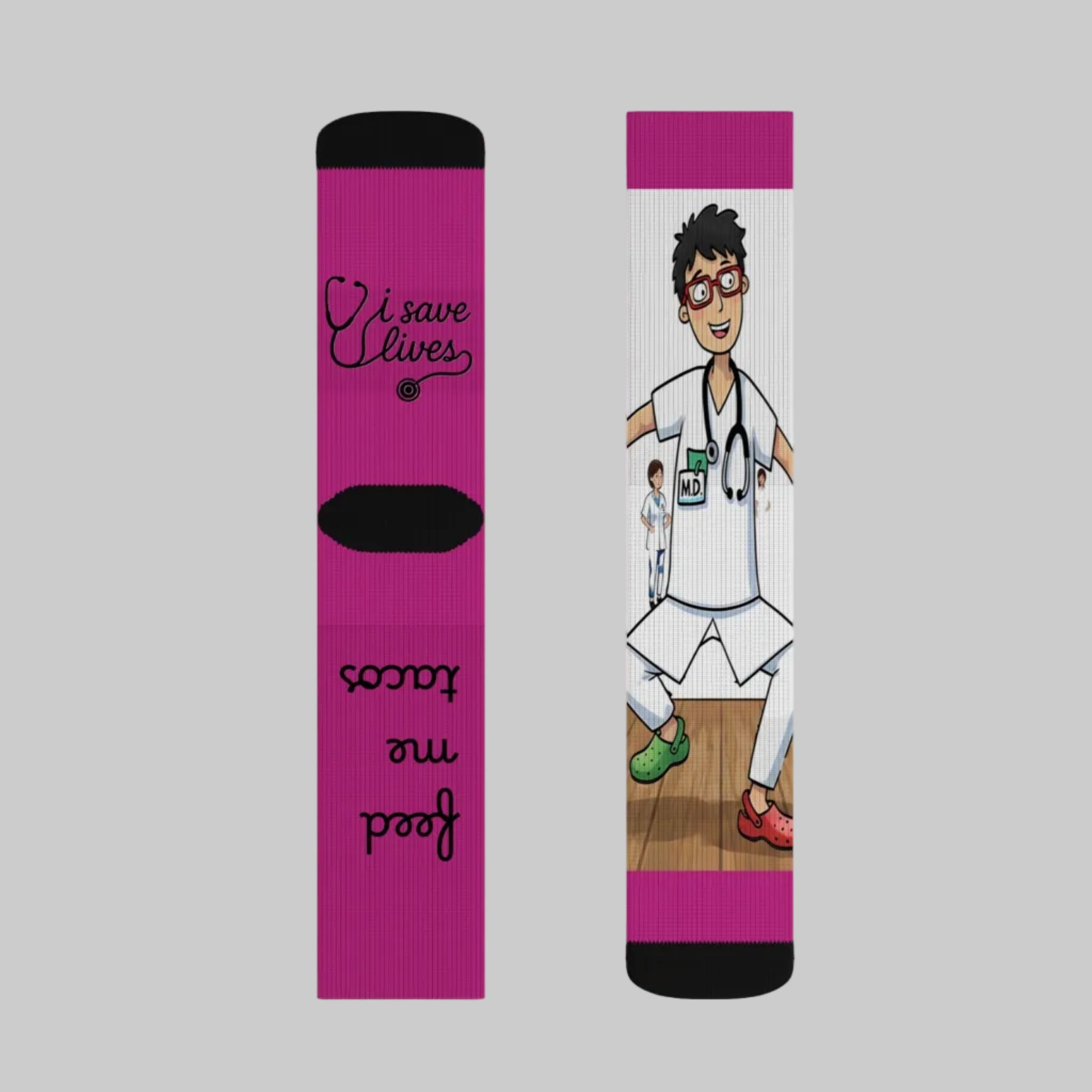 Healthcare Professional Socks — Adorable Sublimation Design