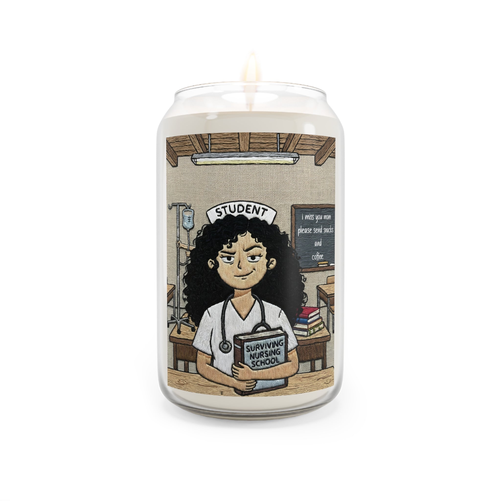 "Surviving Nursing School: Study Hall Flame” — 13.75oz "Surviving Nursing School"