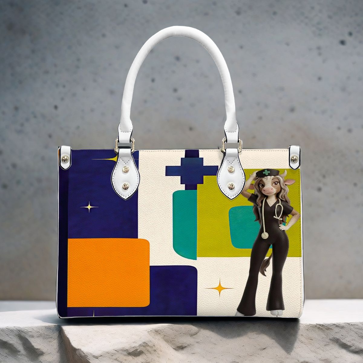 PU  Medical Tote Bag for Women