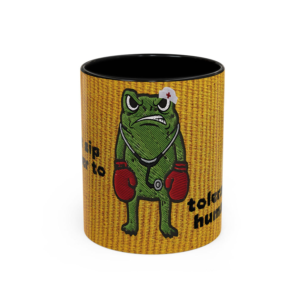Boxing  Nurse Frog Coffee Mug (11, 15oz)