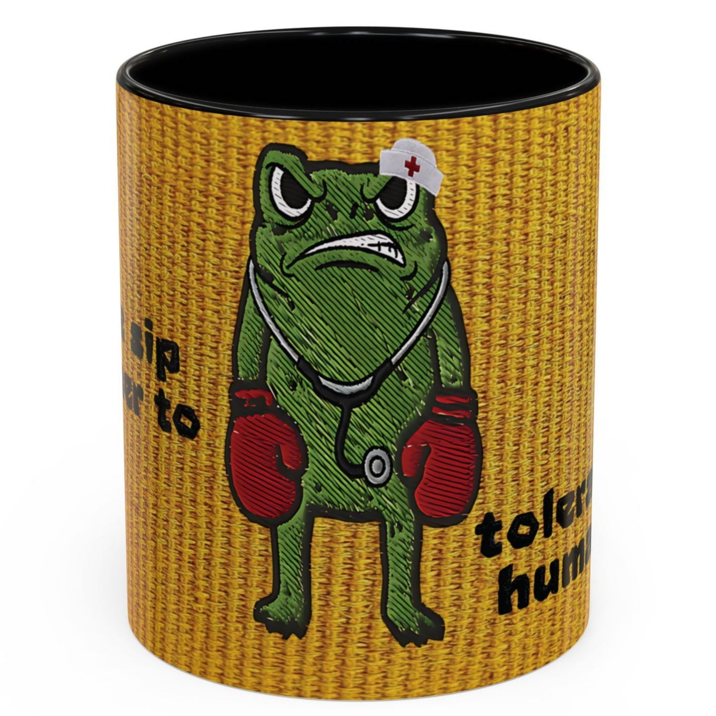 Boxing  Nurse Frog Coffee Mug (11, 15oz)