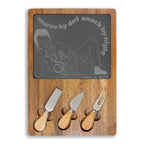 Engraved Charcuterie Board — "murse (R.N.) by day snack by night take a bite"
