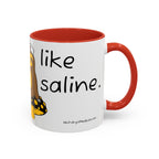 Nurse Sloth Coffee Mug — "it's giving Salty... Like Saline" Accent Mug