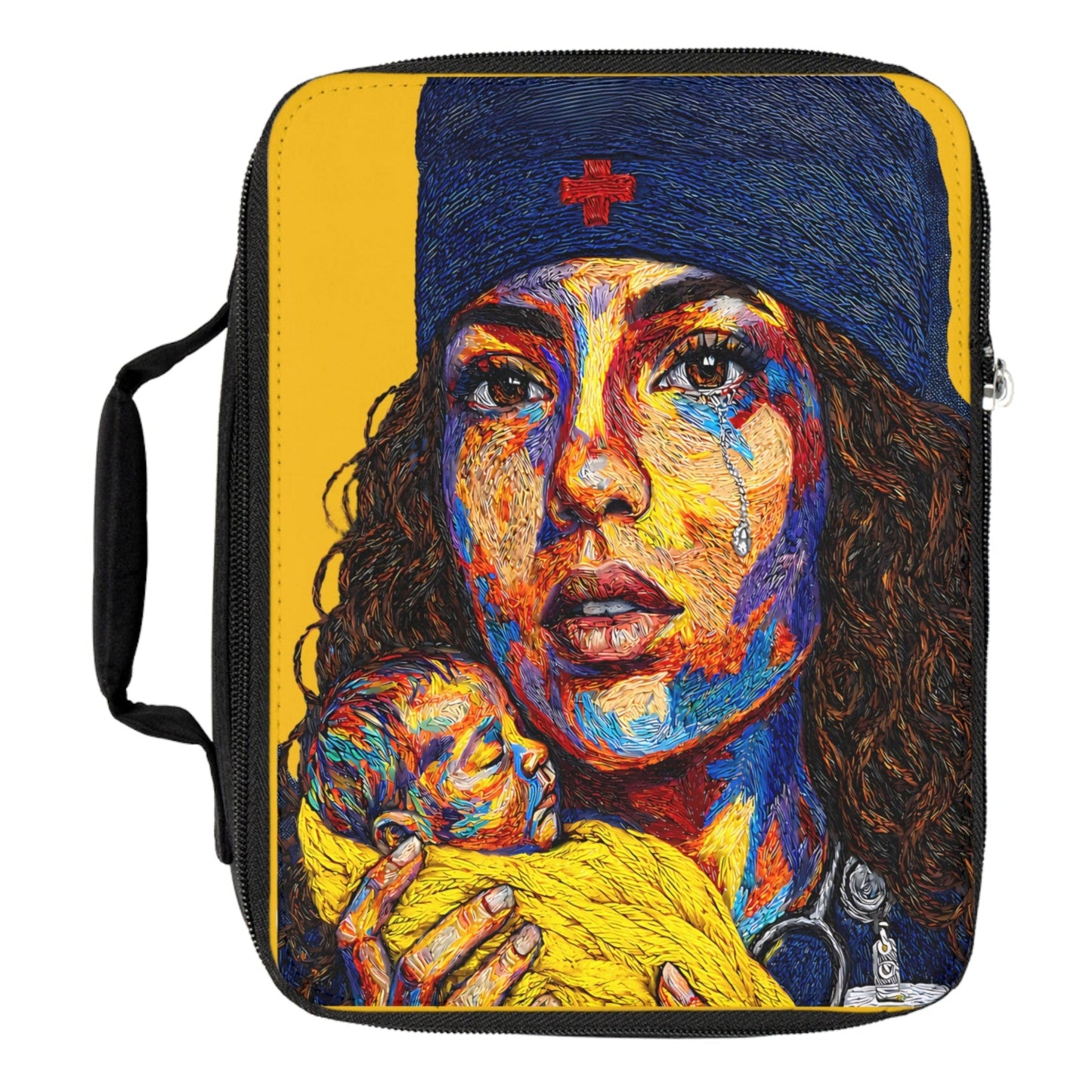 Nurse Portrait Lunch Bag — Colorful Pop Art NICU/PEDS Insulated Lunchbox