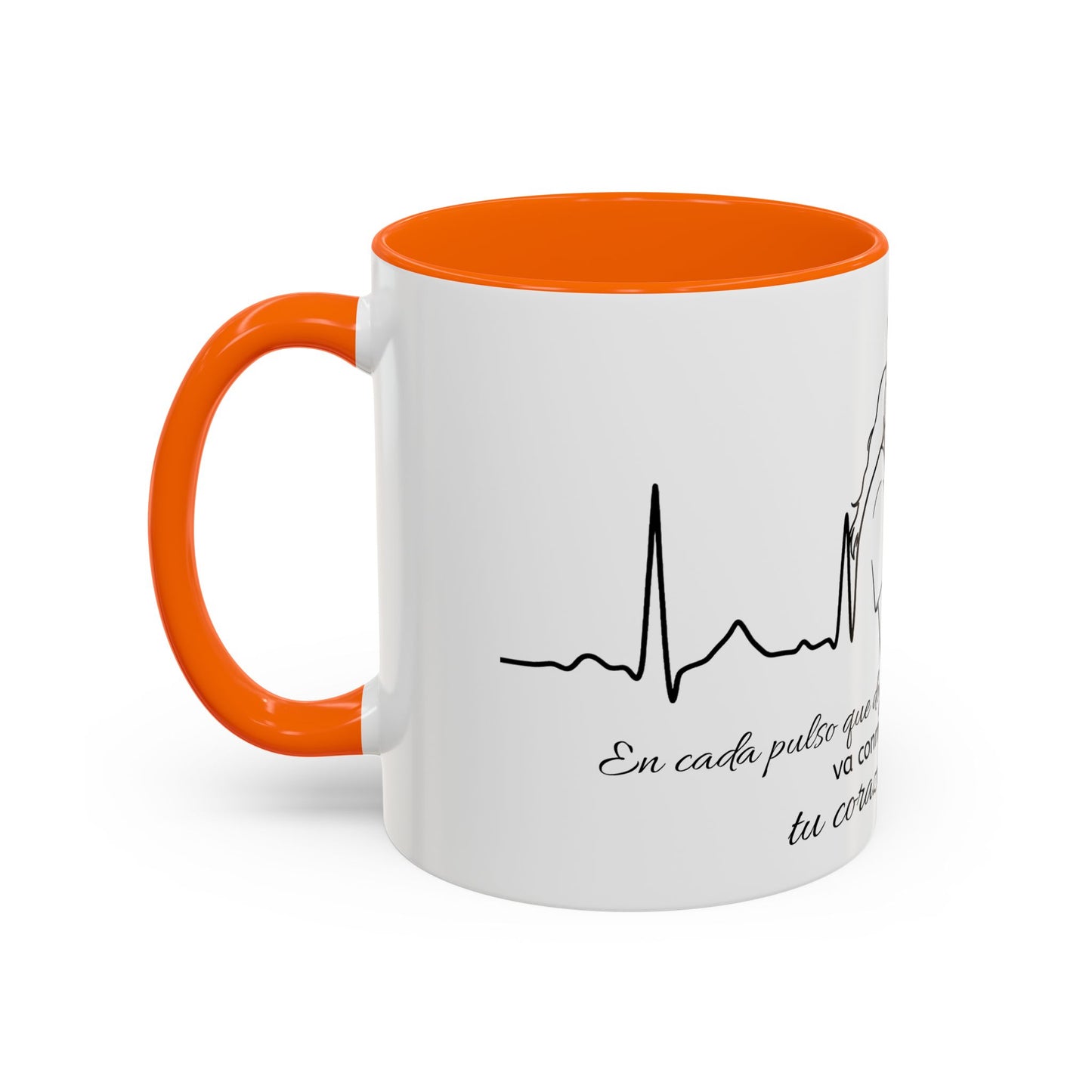 Nurse & Mom Tribute Coffee Mug – "Va conmigo, mamá, en mi corazón tu latido"