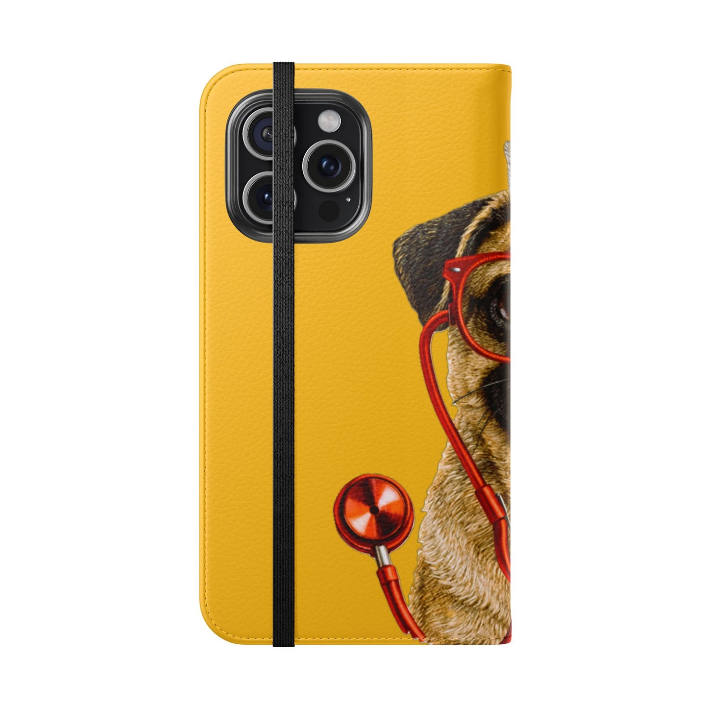 Pug Nurse Flip Phone Case – Cute Medical Phone Cover