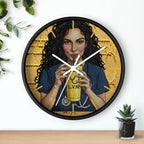 Nurse LVN Coffee Wall Clock — Cute Healthcare Worker Gift