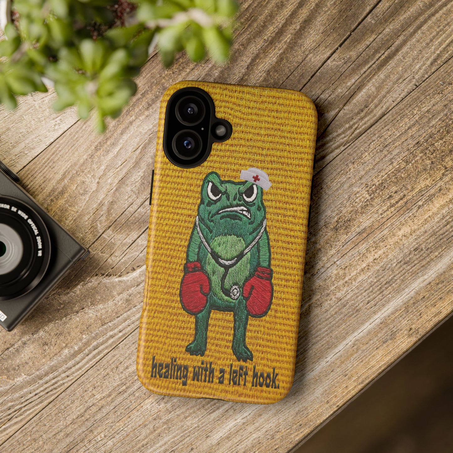 Tough Cases: 'Healing With a Left Hook' Boxing Nurse Phone Case