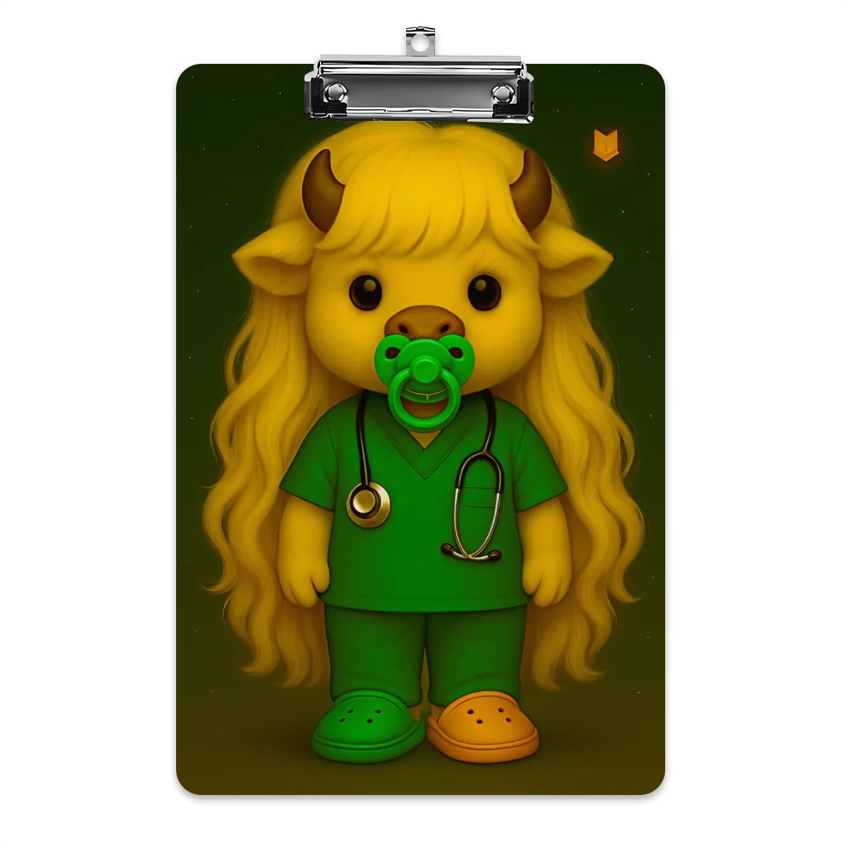Baby Med Calf Acrylic Clipboard