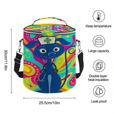 Kawaii Nurse Dog Lunch Bag – BluTokyo Rainbow Edition