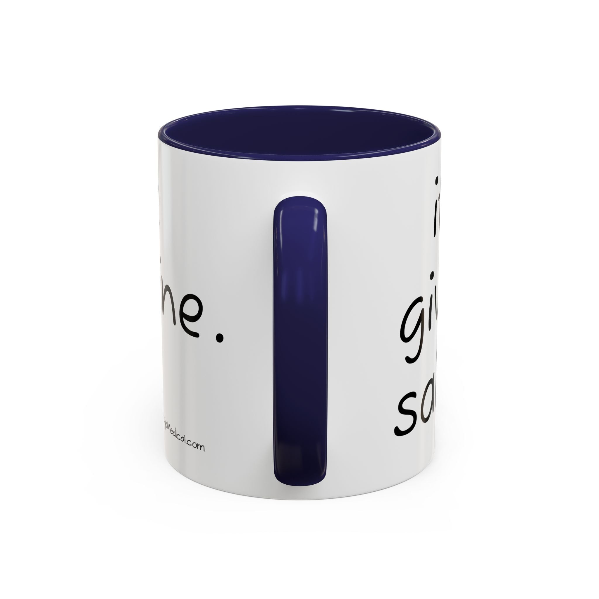 Nurse Sloth Coffee Mug — "it's giving Salty... Like Saline" Accent Mug