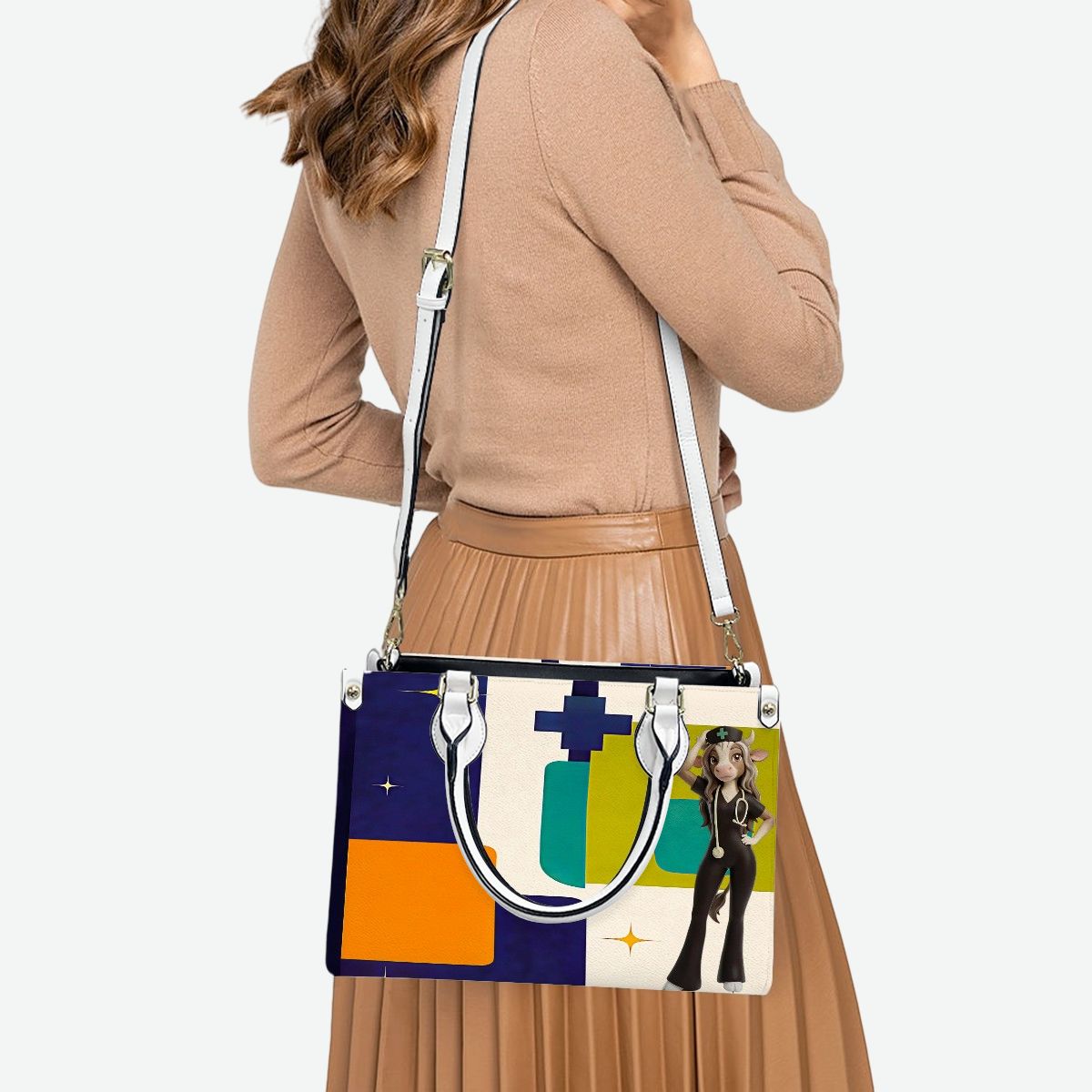 PU  Medical Tote Bag for Women