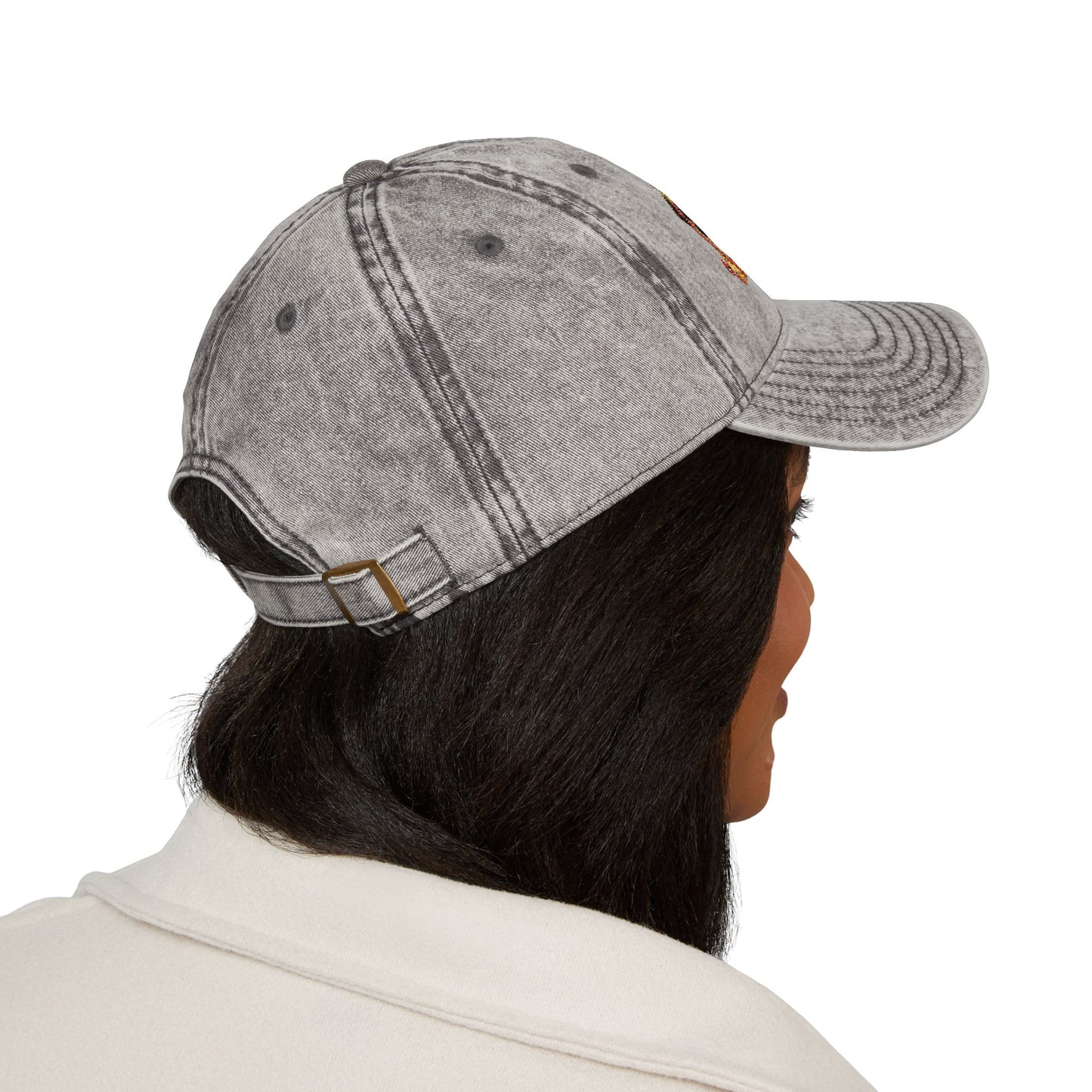 Embroidered Pug Nurse Vintage Cap — “colon: a punctuation mark that went too far.”