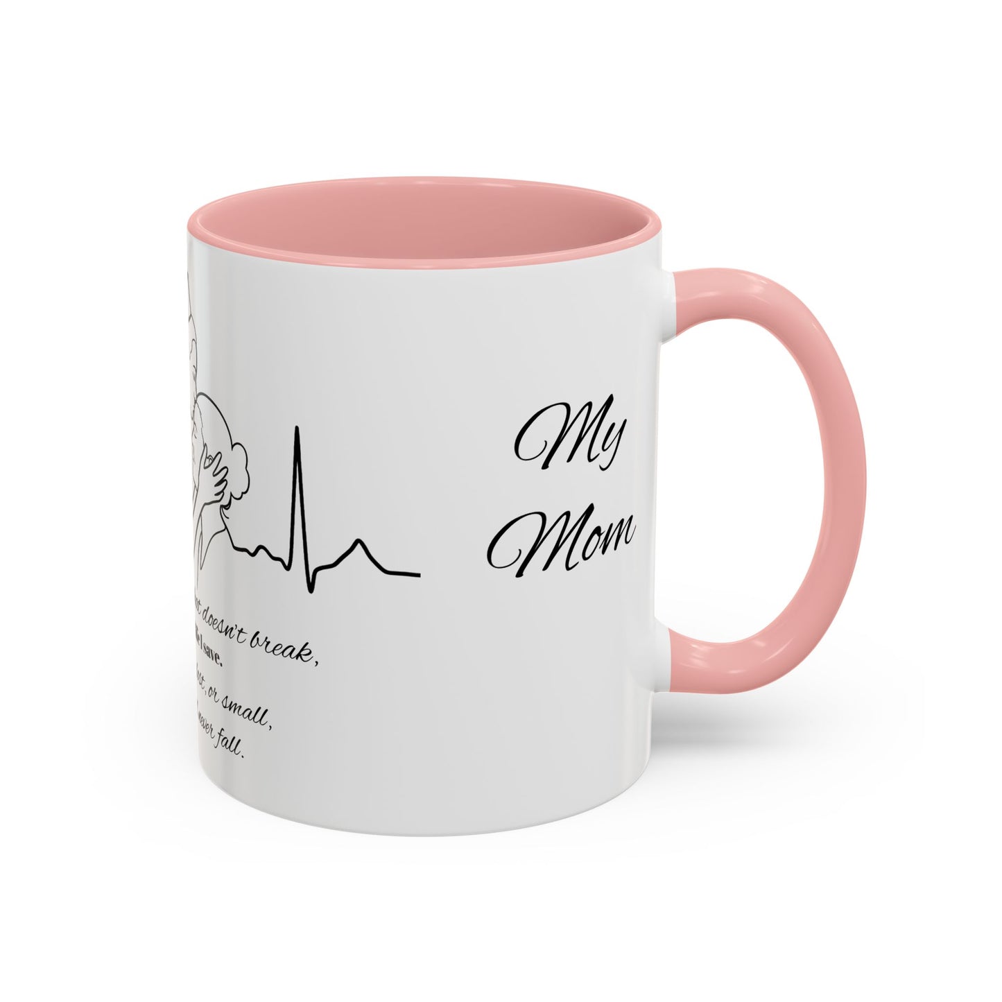Mothers Day Mug Accent Coffee Mug (11, 15oz) The Heart Behind My Scrubs