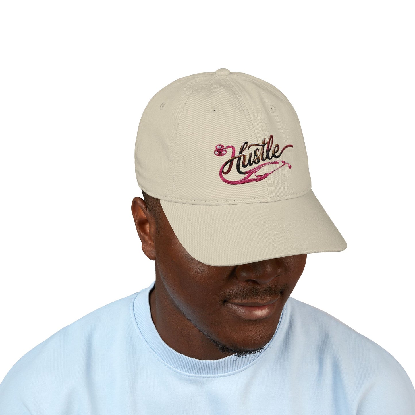 Stethoscope Hustle Embroidered Baseball Cap — Nurse Doctor Medical Badge Hat