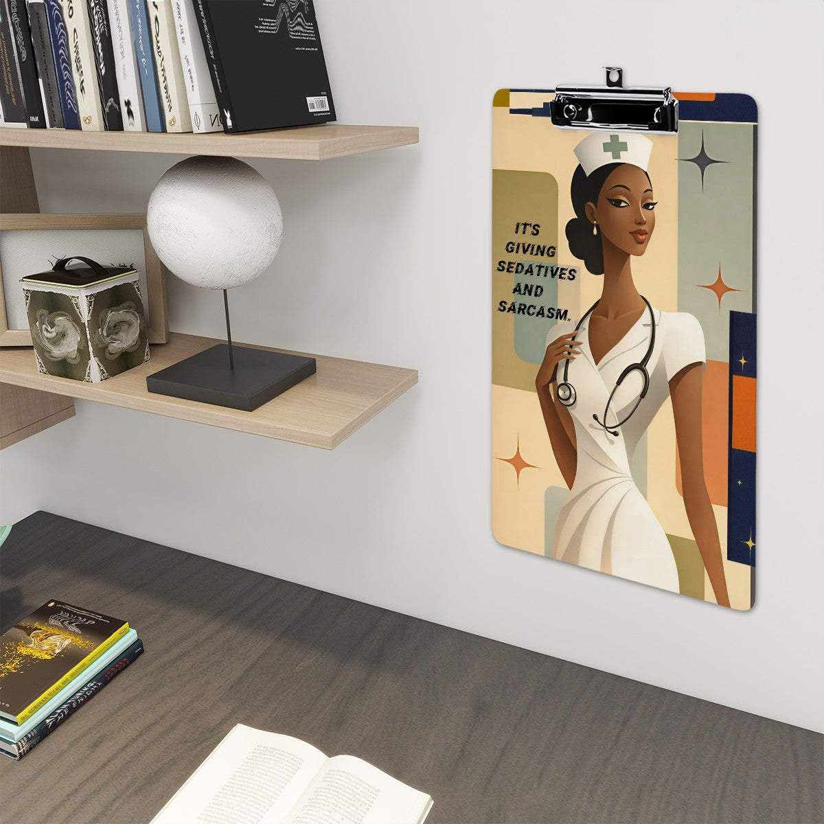 Sedatives and Sarcasm-Acrylic Clipboard