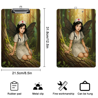 Acrylic Enchanted Fairy Nurse Clipboard