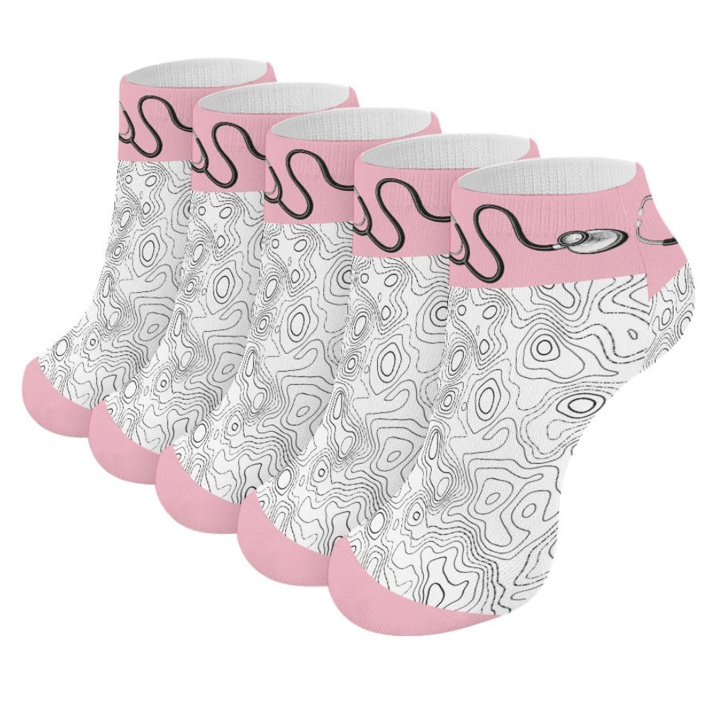 - Luxe Stethoscope Terrain Socks — BluTokyo Edition (5 Pairs Of The Same Picture)