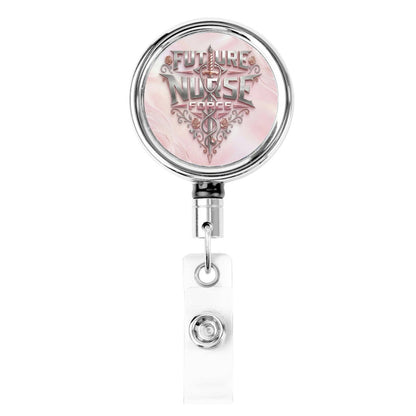 Future Nurse Force – “Pink Power” Heavy Duty Metal Badge Reel