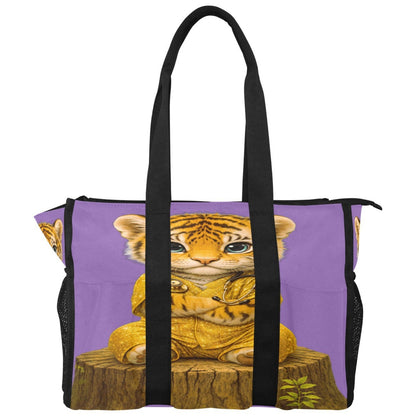 Yoga Tiger Tote for Nurses, Students & Moms