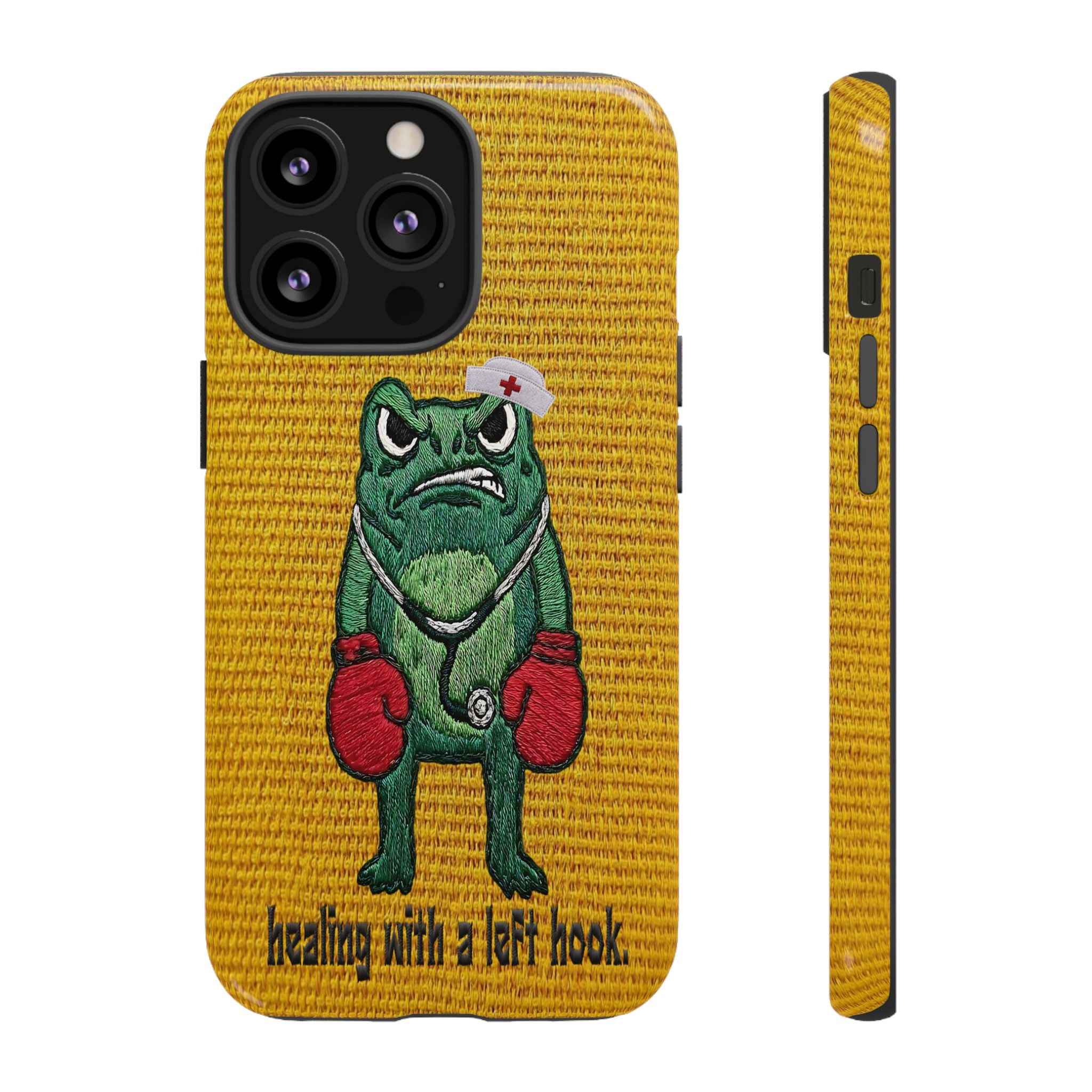 Tough Cases: 'Healing With a Left Hook' Boxing Nurse Phone Case