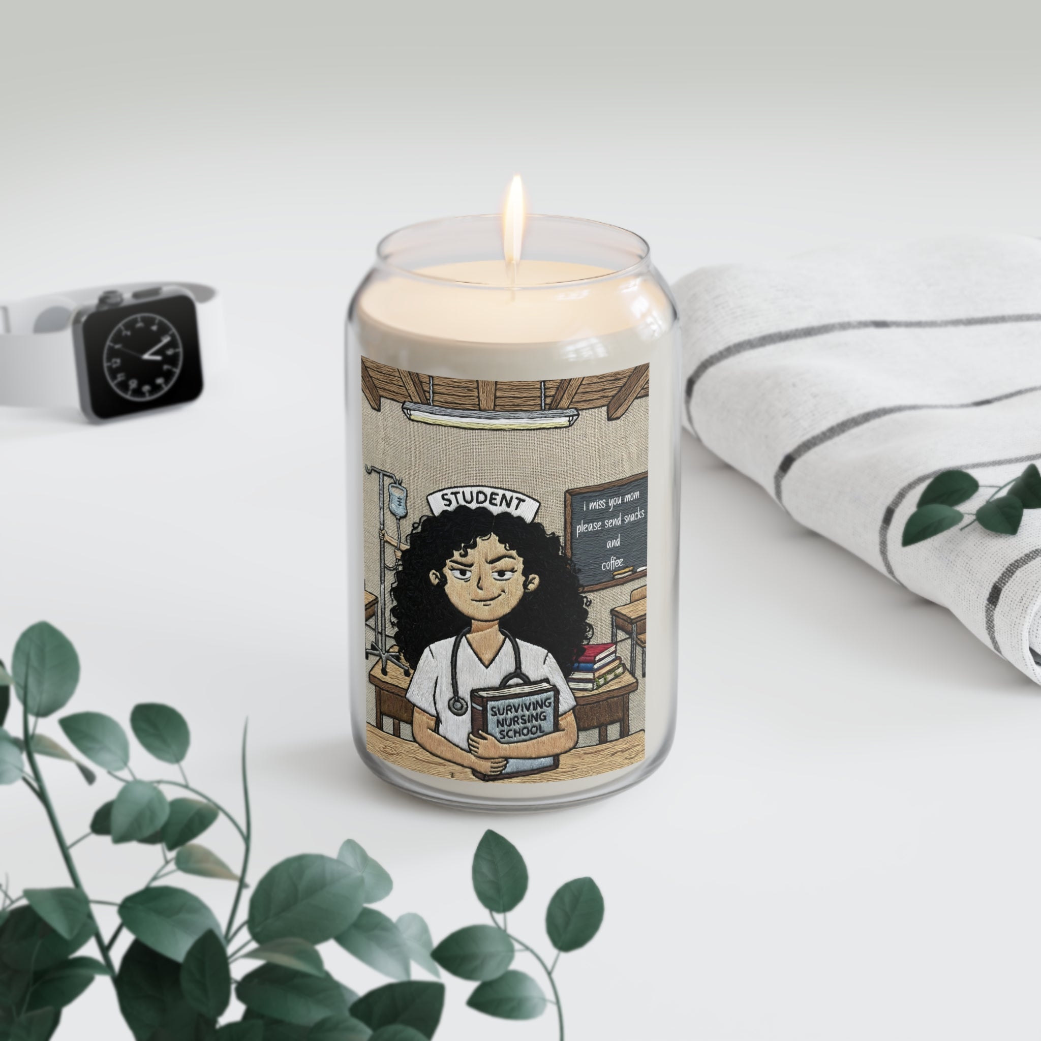 "Surviving Nursing School: Study Hall Flame” — 13.75oz "Surviving Nursing School"