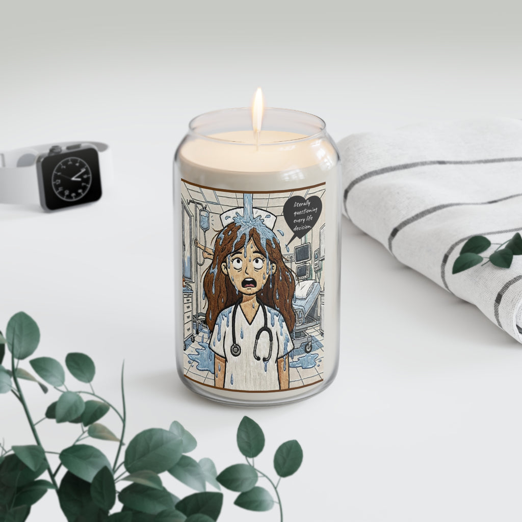 Nurse Life Soy Candle — Questioning Everything: Code Flood Candle (13.75oz)