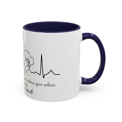Nurse & Mom Tribute Coffee Mug – "Va conmigo, mamá, en mi corazón tu latido"