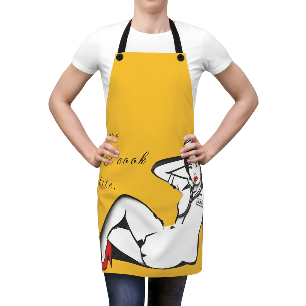 Not your average apron. Not your average nurse.