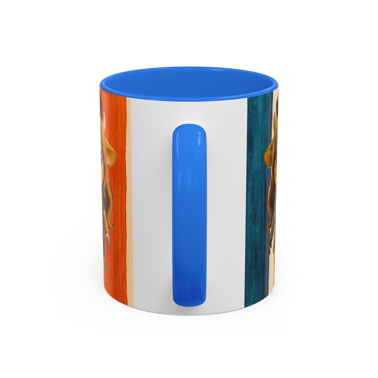 Cute Nurse Calf Coffee Mug – Colorful Striped 11oz/15oz Gift for Nurses & Vet Techs