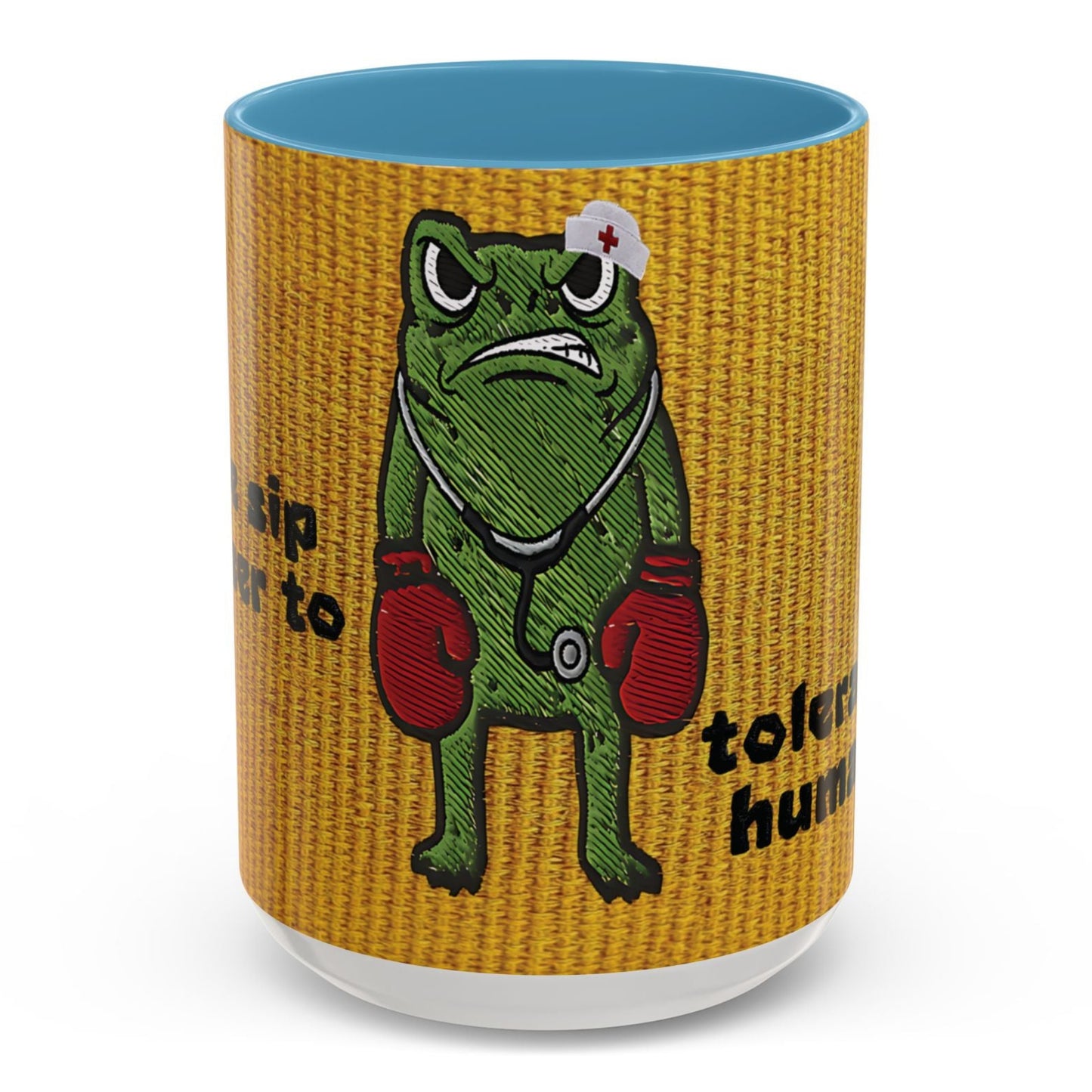 Boxing  Nurse Frog Coffee Mug (11, 15oz)