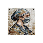 Guardian in Stitches – Acrylic Tribute to healthcare Heroes