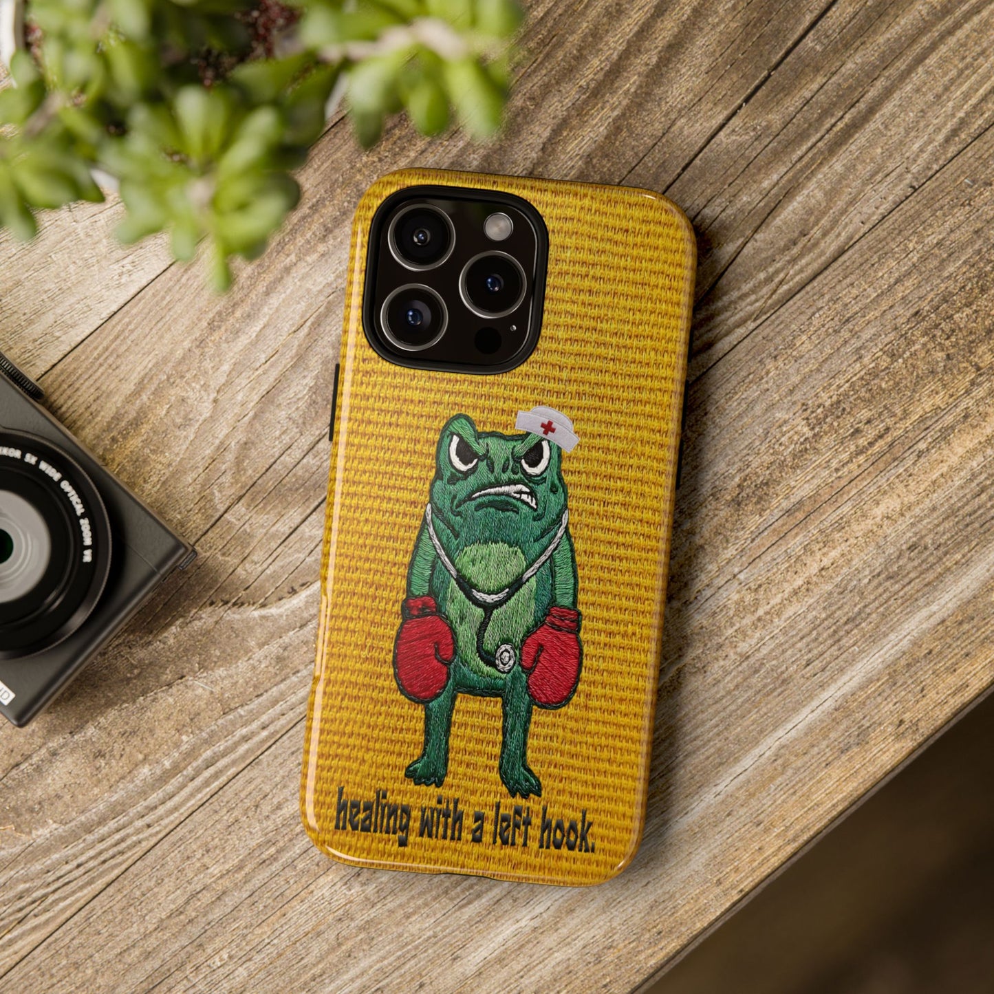 Tough Cases: 'Healing With a Left Hook' Boxing Nurse Phone Case