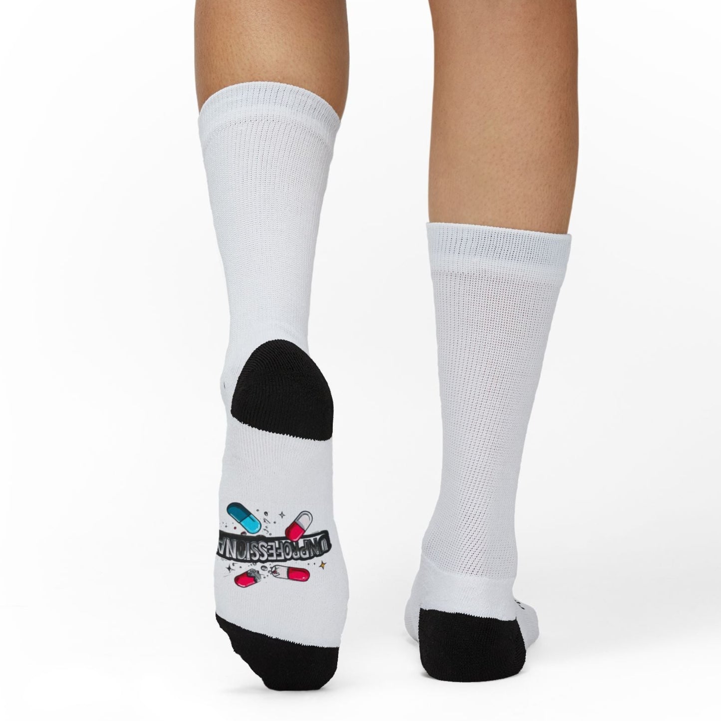 Lassoing Germs Funny Scrubs Crew Socks
