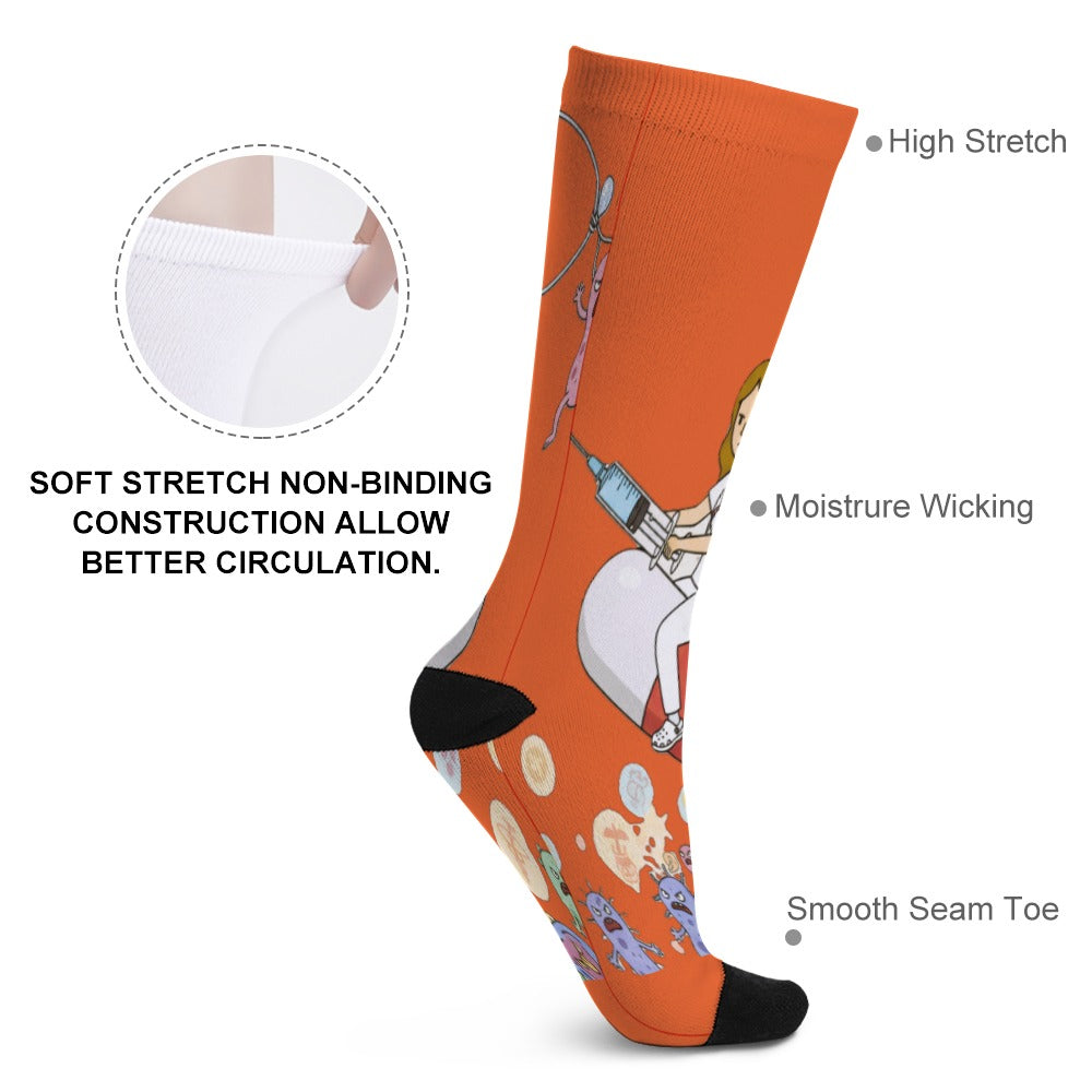 - Shift Warriors Socks — Germ‑Slayers Unite