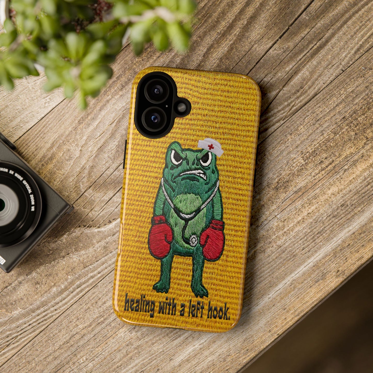 Tough Cases: 'Healing With a Left Hook' Boxing Nurse Phone Case