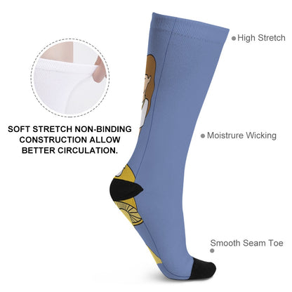 BluTokyo Nurse Unwind Socks — Mushroom Lounge Edition
