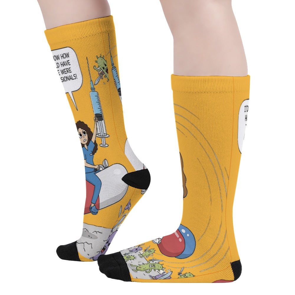 Shift Warriors Socks — Unbothered, Unprofessional, Unstoppable