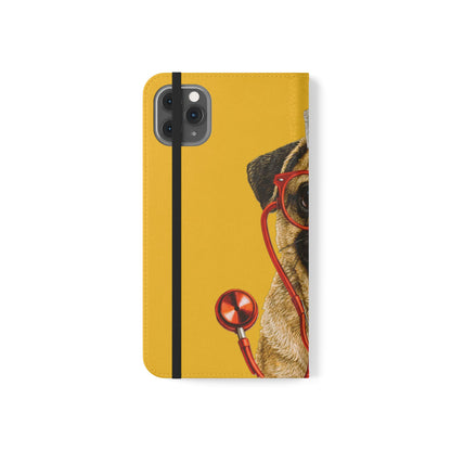 Pug Nurse Flip Phone Case – Cute Medical Phone Cover